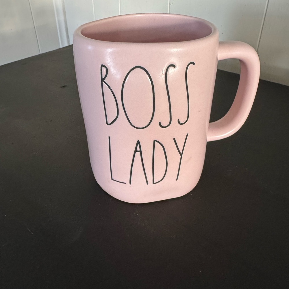 Rae Dunn Pink 'Boss Lady' Mug